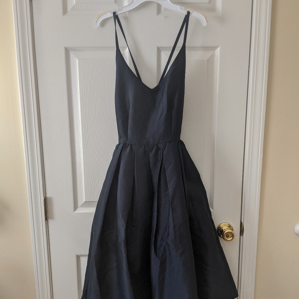 Navy cocktail dress